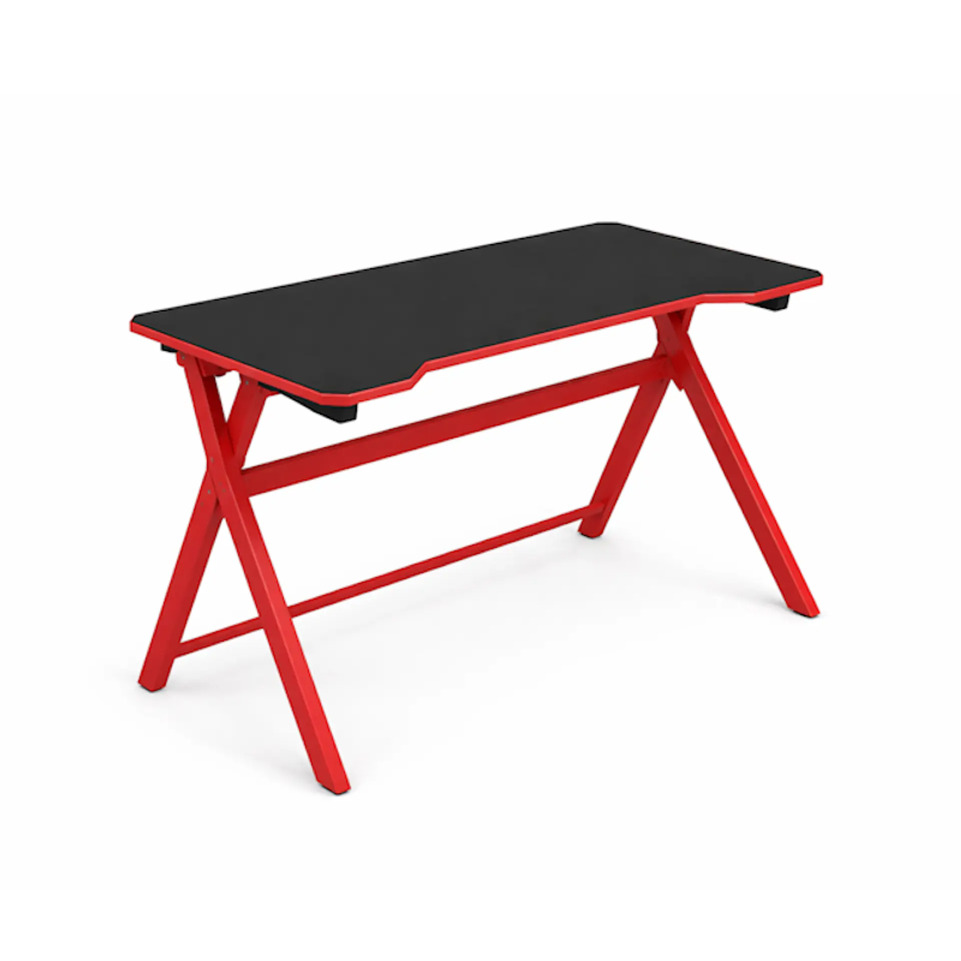 Escritorio gamer Xtech Red Wizard XTF-CD187 negro y rojo por Mayor 1