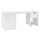 Escritorio plegable Xtech XTF-CD210 convertible en gabinete blanco por Mayor - Miniatura 1