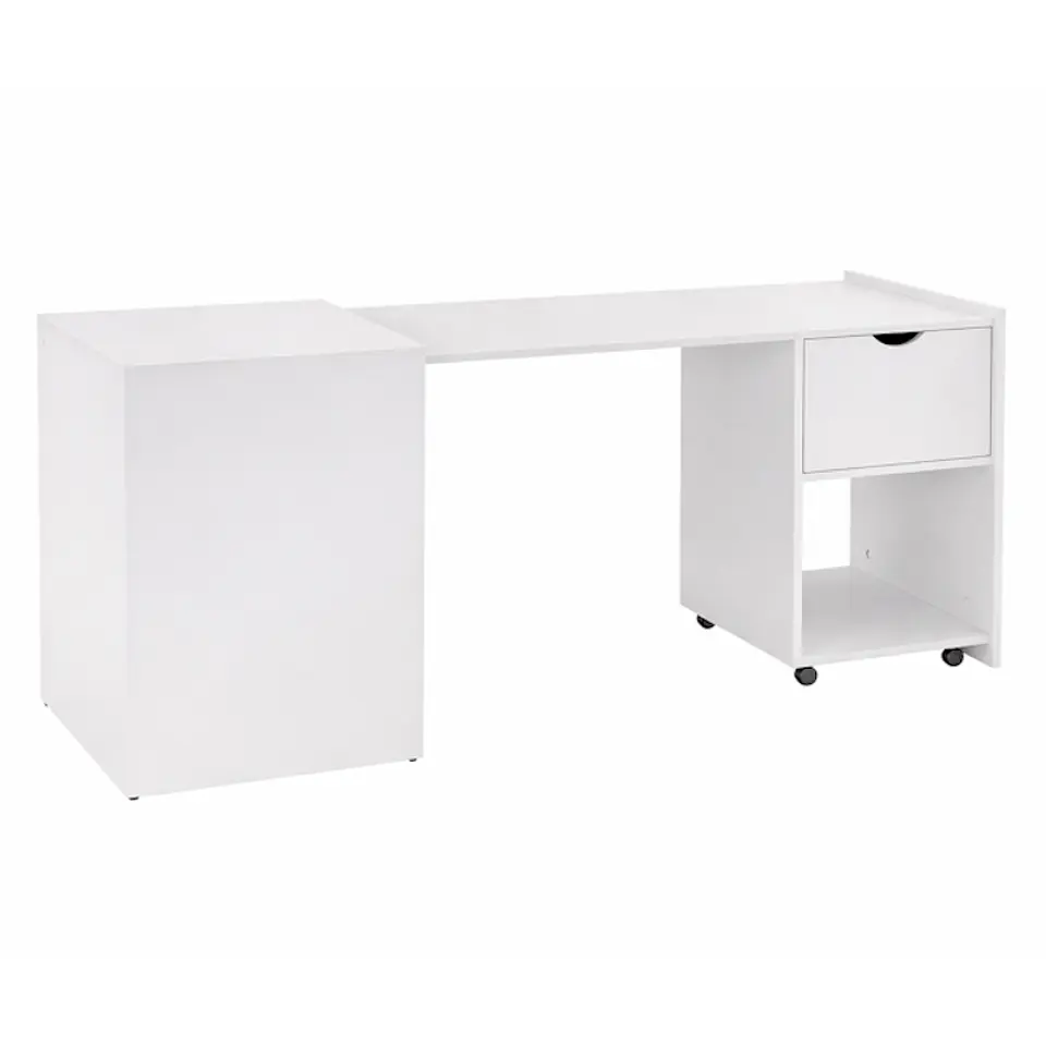 Escritorio plegable Xtech XTF-CD210 convertible en gabinete blanco por Mayor 1