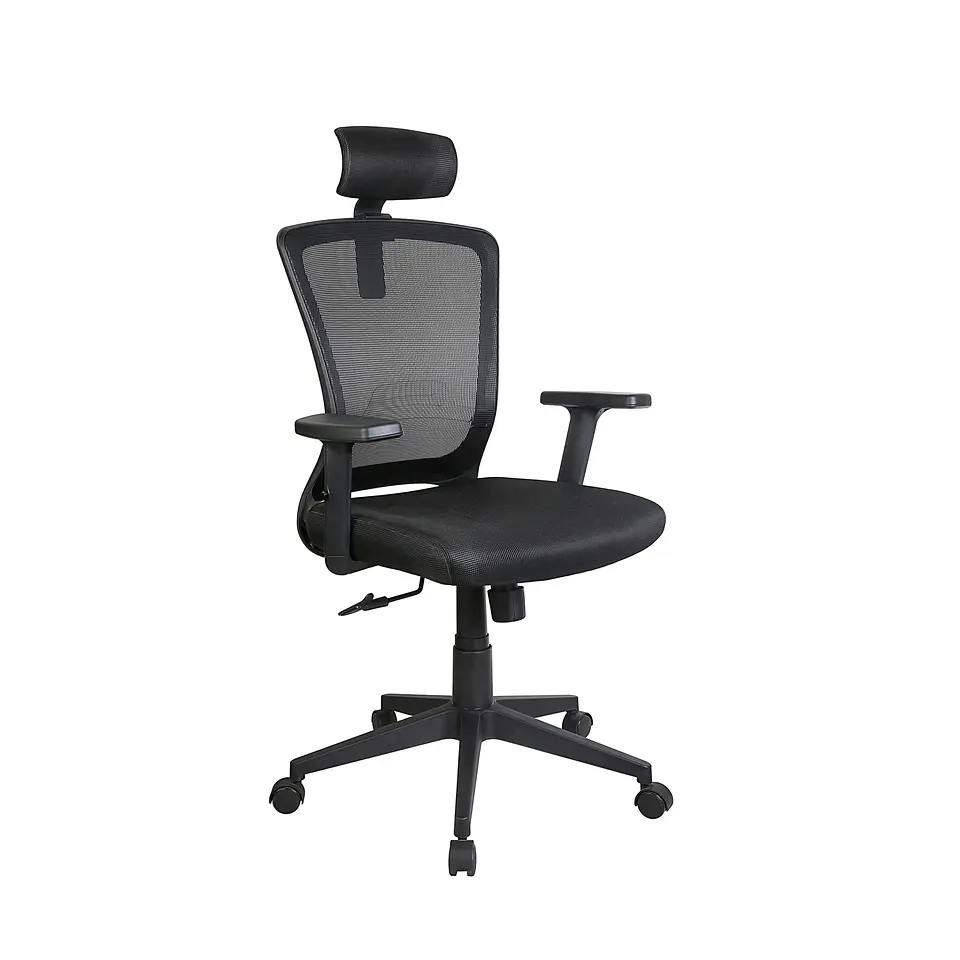 Silla ejecutiva Xtech Avignon XTF-OC414 de malla con apoyacabezas negra por Mayor 1