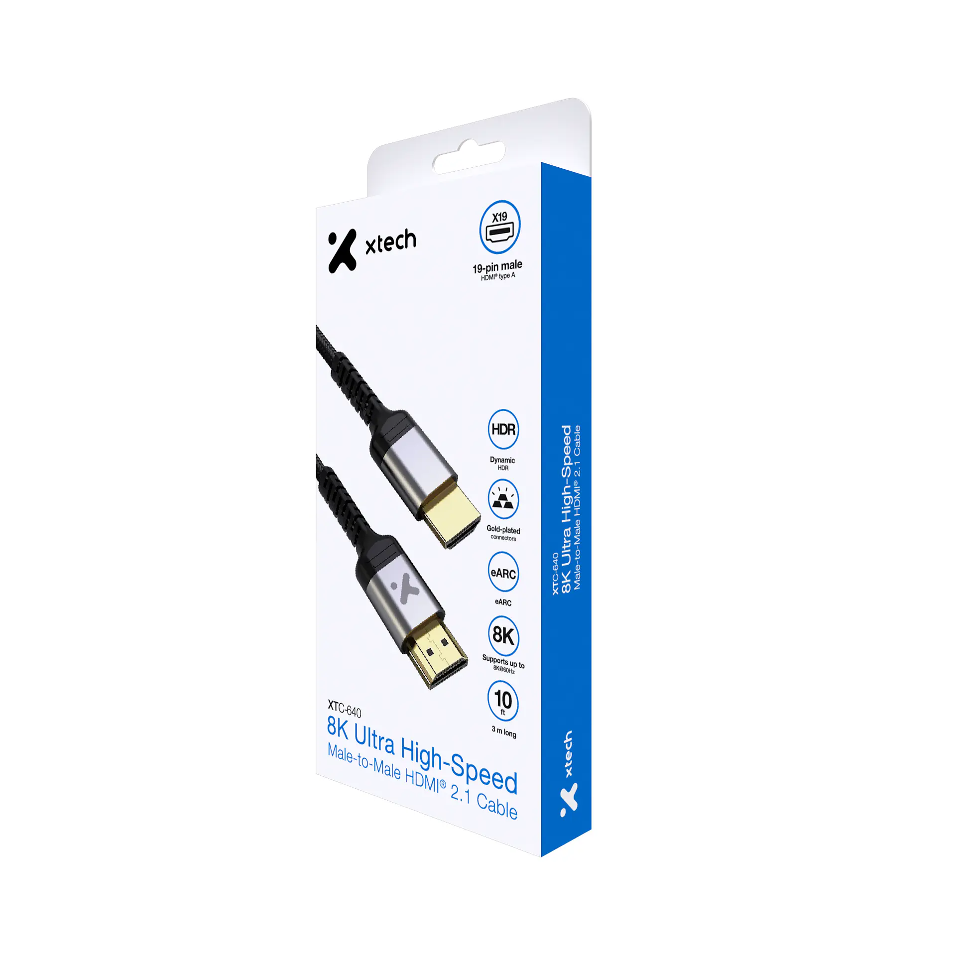Cable HDMI 2.1 Xtech XTC-640 8K 60 Hz 48 Gbps 3 m por Mayor 2