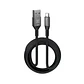 Cable USB-A a USB-C Klip Xtreme PowerGo 050 KAC-050-10FT 30 W 3 m negro por mayor - Miniatura 1