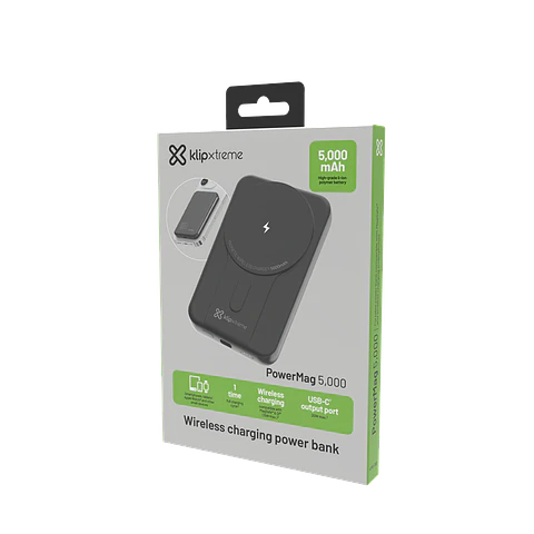 Power bank magnético Klip Xtreme PowerMag 5000 KPB-350 5000 mAh 20 W negro por mayor