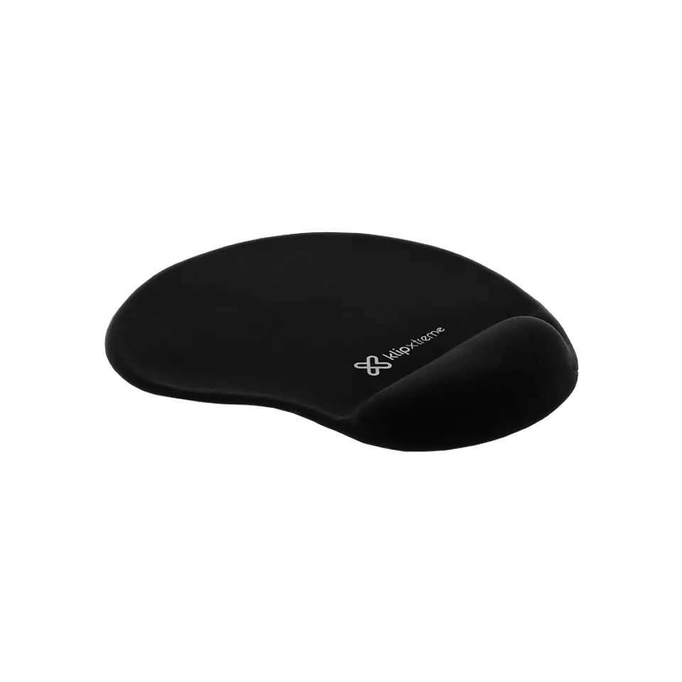 Mousepad con reposamuñecas Klip Xtreme KMP-100B de gel negro por mayor 1