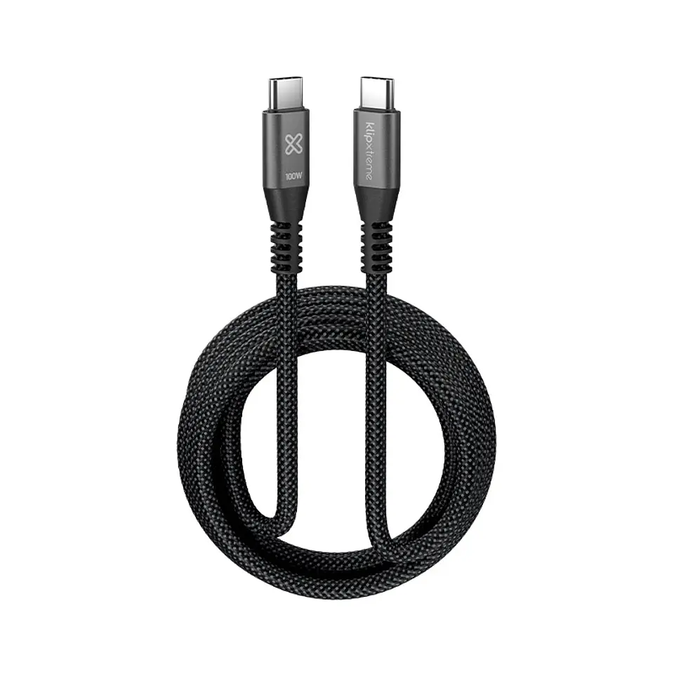 Cable USB-C a USB-C Klip Xtreme PowerGo 550 KAC-550-10FT 100 W 3 m negro por mayor 1