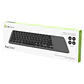 Teclado inalámbrico con touchpad Klip Xtreme KeyGlider KCK-550S Bluetooth y 2,4 GHz gris y negro por mayor - Miniatura 2