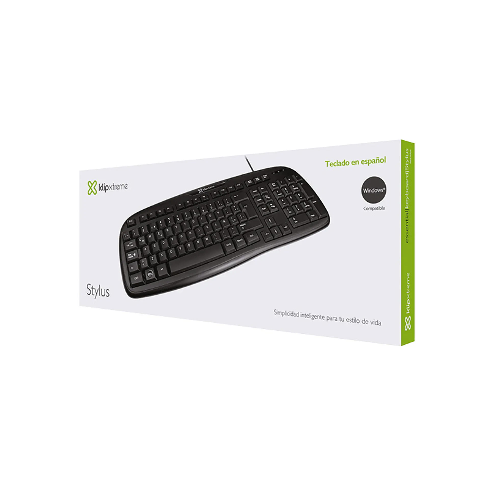Teclado USB Klip Xtreme Stylus KKS-050S en español negro por mayor 2