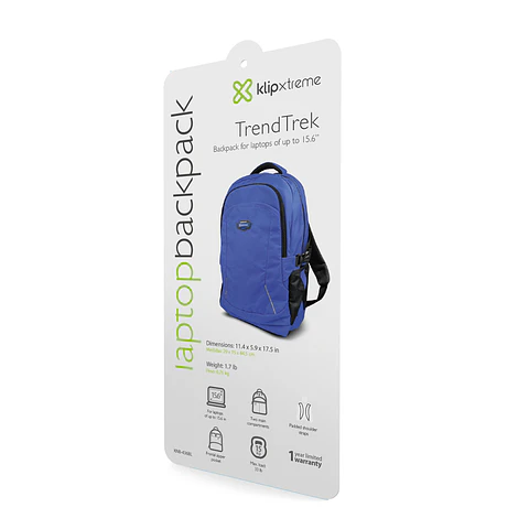 Mochila para notebook Klip Xtreme TrendTrek KNB-436BL 15,6″ azul por mayor