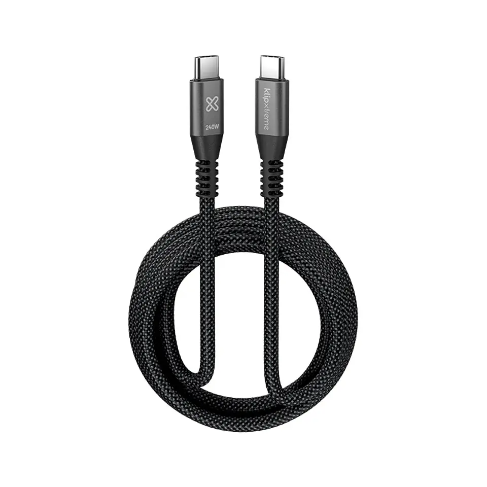 Cable USB-C a USB-C Klip Xtreme PowerGo 750 KAC-750-10FT 240 W 3 m negro por mayor 1