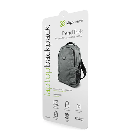 Mochila para notebook Klip Xtreme TrendTrek KNB-436GR 15,6″ gris por mayor
