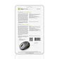 Mouse Bluetooth silencioso Klip Xtreme Furtive KMB-001GR 1600 DPI negro y gris por mayor - Miniatura 3
