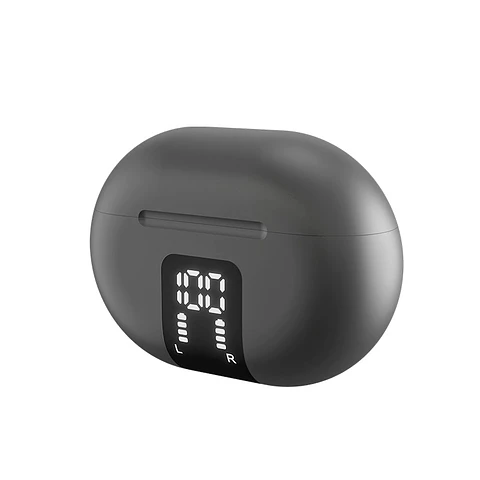 Audífonos TWS Klip Xtreme EdgeBuds KTE-755GR con ANC, ENC y estuche LED - Gris por mayor