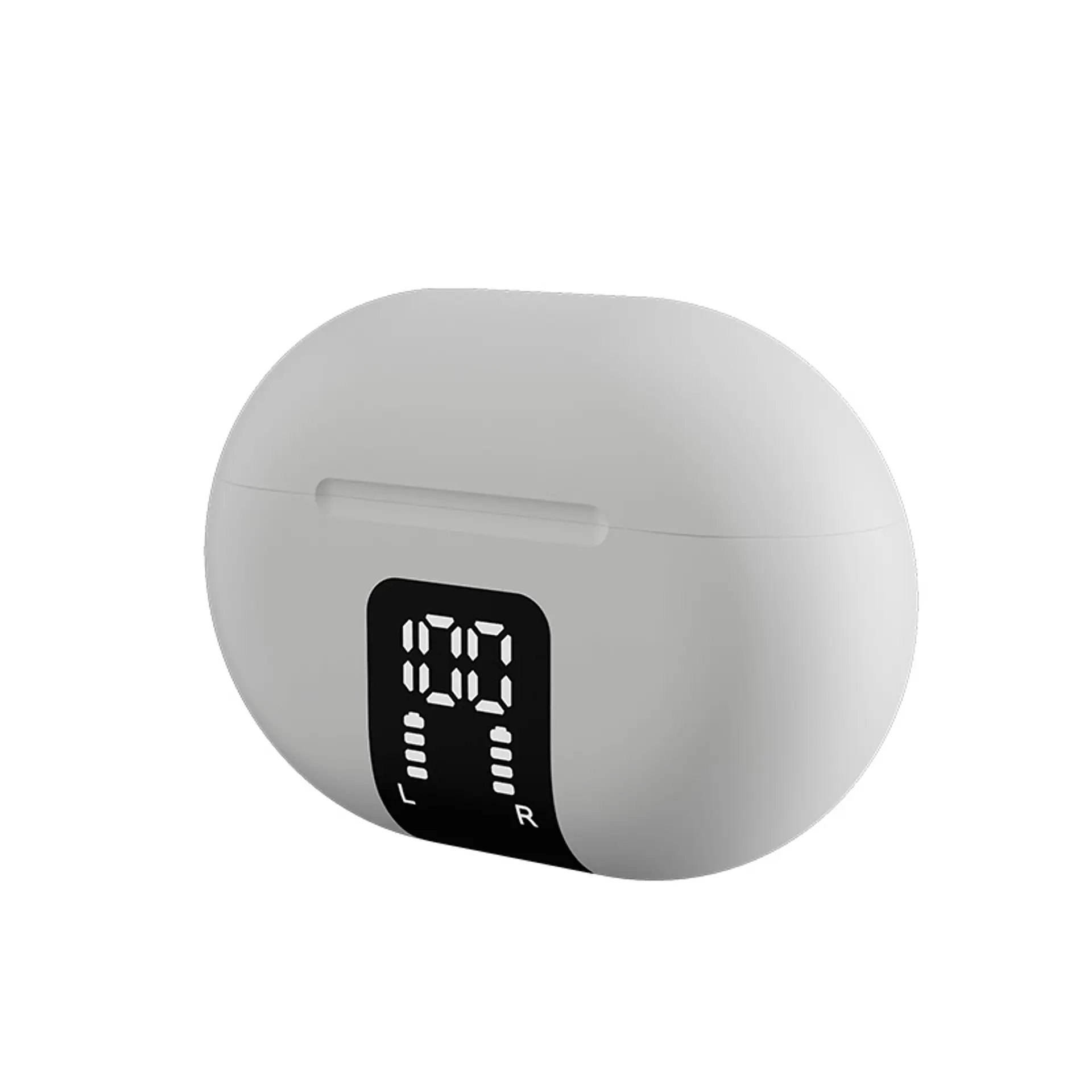 Audífonos TWS Klip Xtreme EdgeBuds KTE-755WH con ANC, ENC y estuche LED - Blanco por mayor 2
