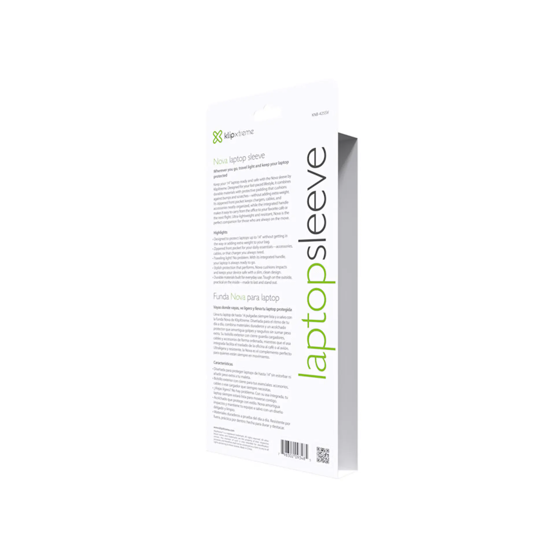 Funda para notebook con asa Klip Xtreme Nova KNS-425SV 14″ plateado por mayor 3