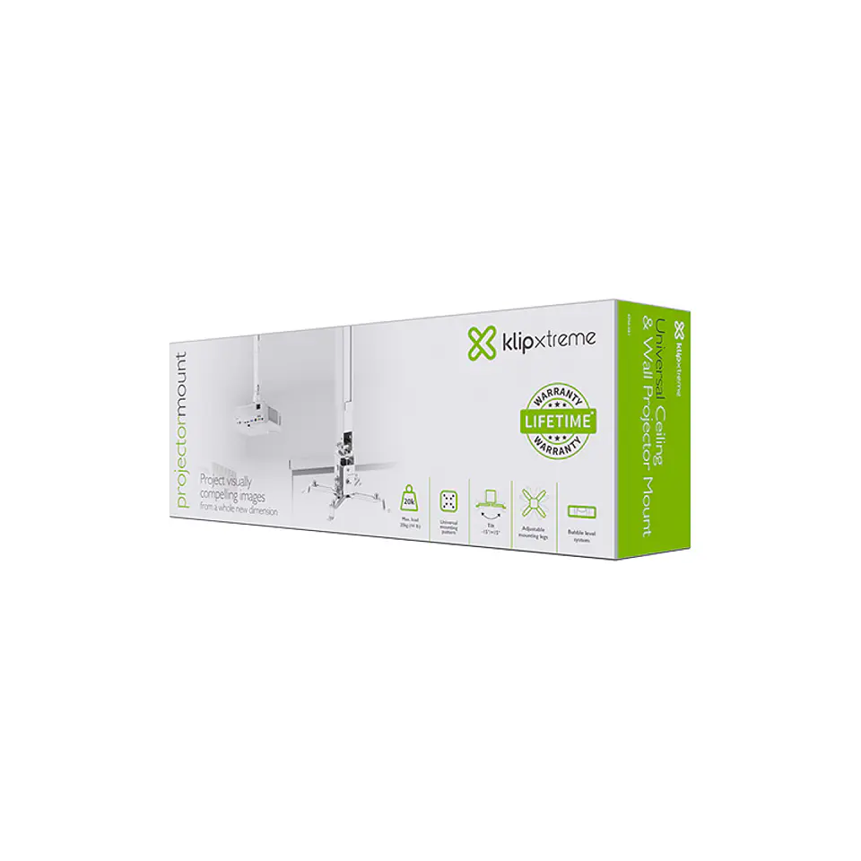 Soporte de techo y pared para proyector Klip Xtreme KPM-581 20 kg por mayor 3