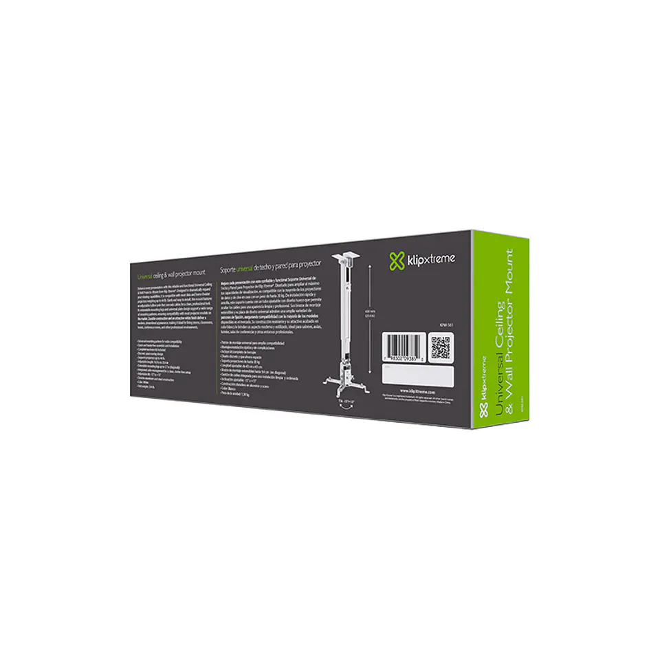 Soporte de techo y pared para proyector Klip Xtreme KPM-581 20 kg por mayor 4