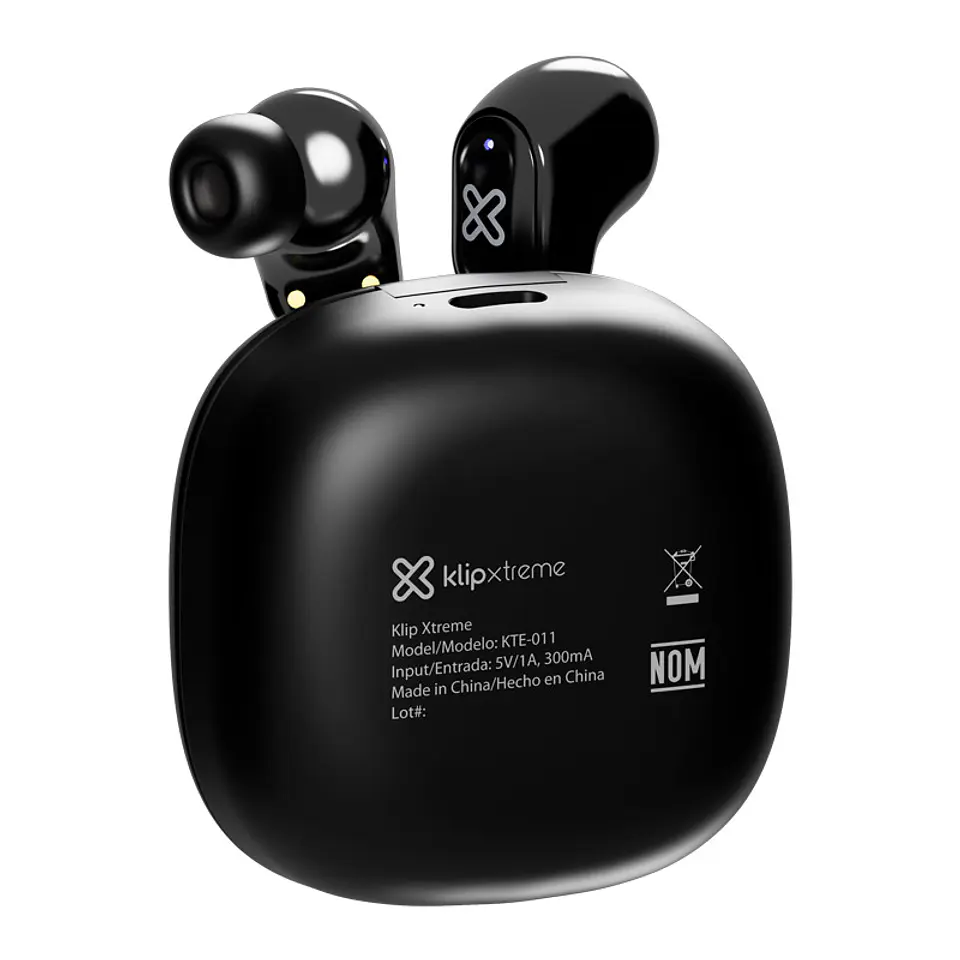 Audífonos TWS Klip Xtreme QuanBuds KTE-011BK Bluetooth 6.0 con micrófono ENC - Negro por mayor 3