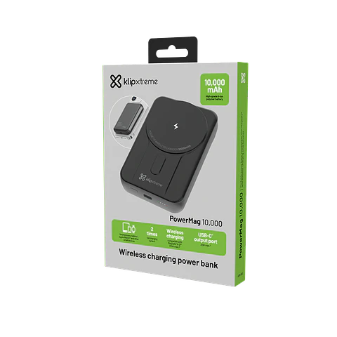 Power bank magnético Klip Xtreme PowerMag 10000 KPB-600 10000 mAh 20 W negro por mayor