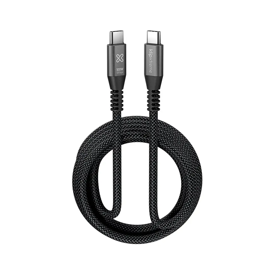 Cable USB-C a USB-C Klip Xtreme PowerGo 650 KAC-650-10FT 100 W 3 m negro por mayor 1