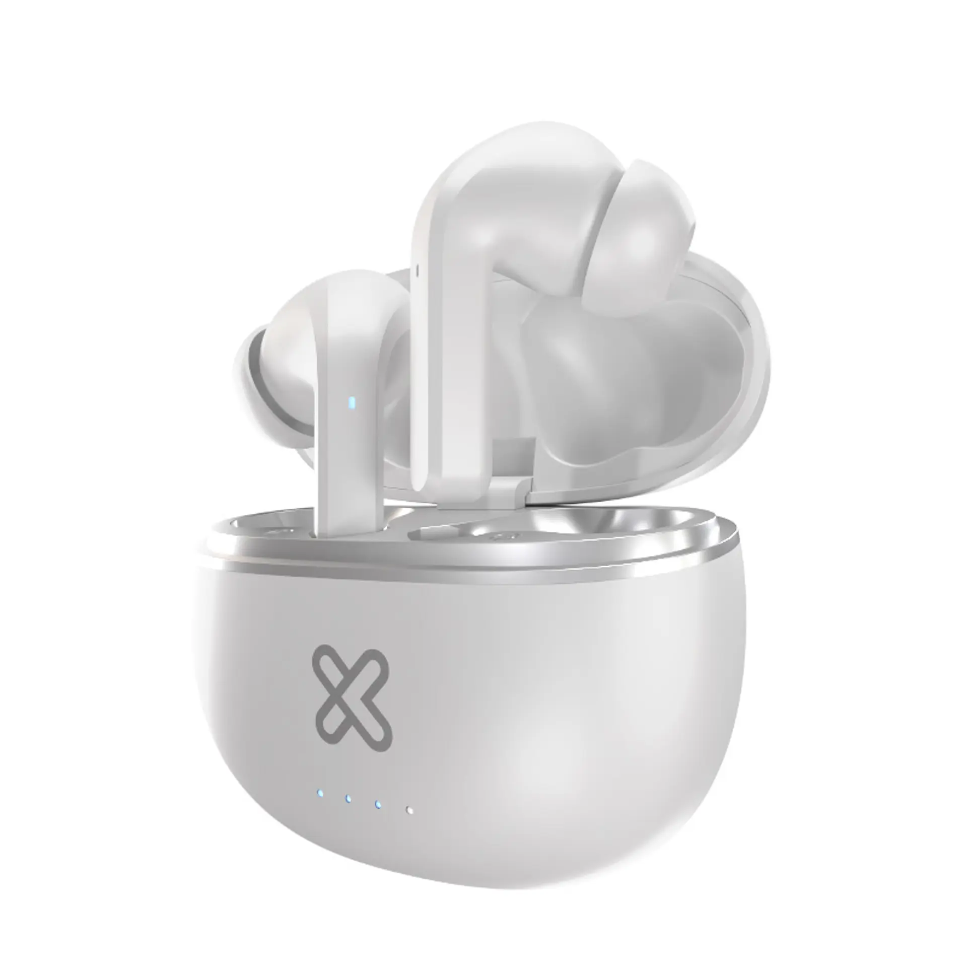 Audífonos TWS Klip Xtreme EdgebudsPro KTE-750WH con ANC y modo ambiente - Blanco por mayor 1