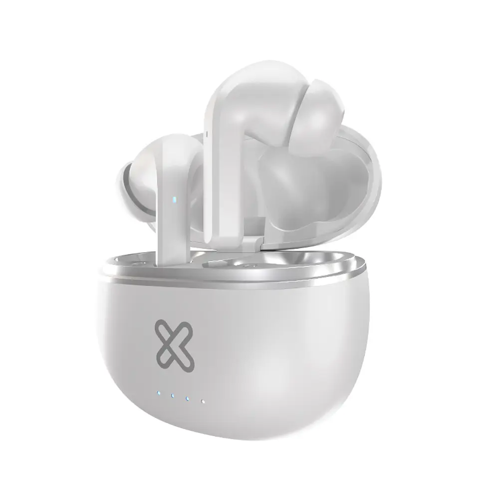Audífonos TWS Klip Xtreme EdgebudsPro KTE-750WH con ANC y modo ambiente - Blanco por mayor 1