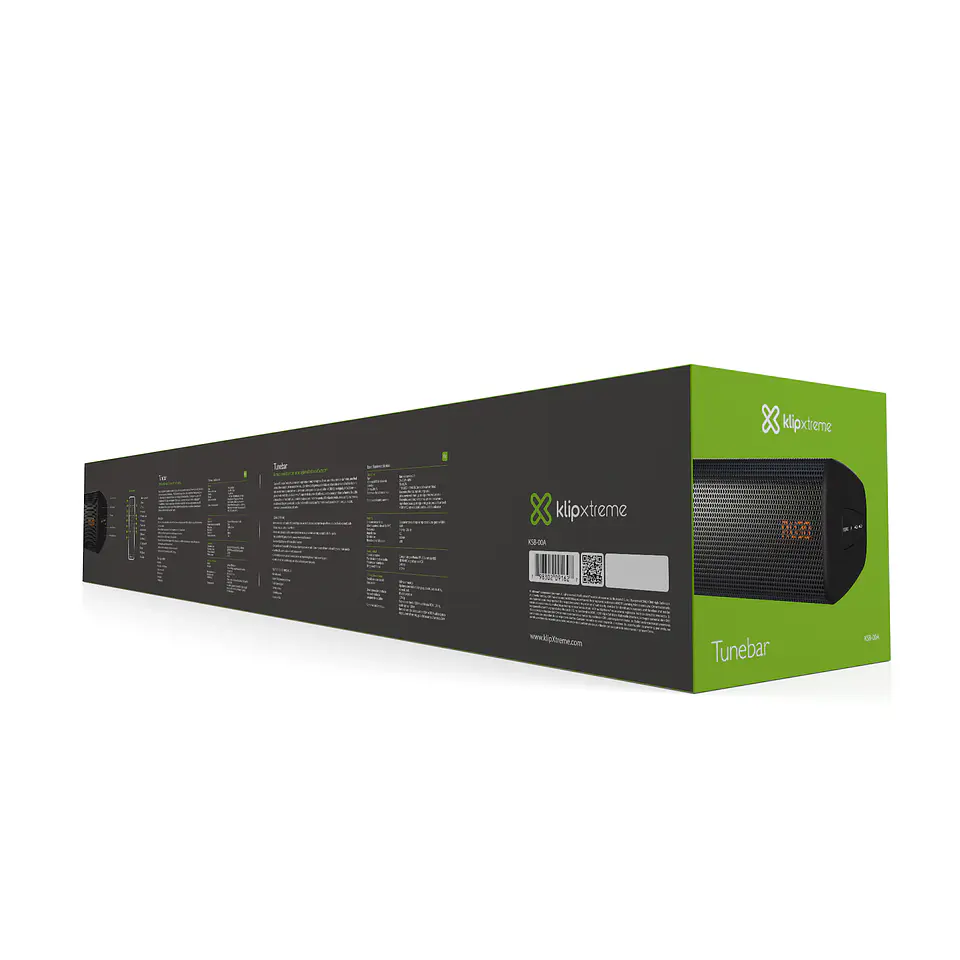 Barra de sonido Klip Xtreme Tunebar KSB-00A 2.0 de 60 W RMS con HDMI ARC - Negro por mayor 5