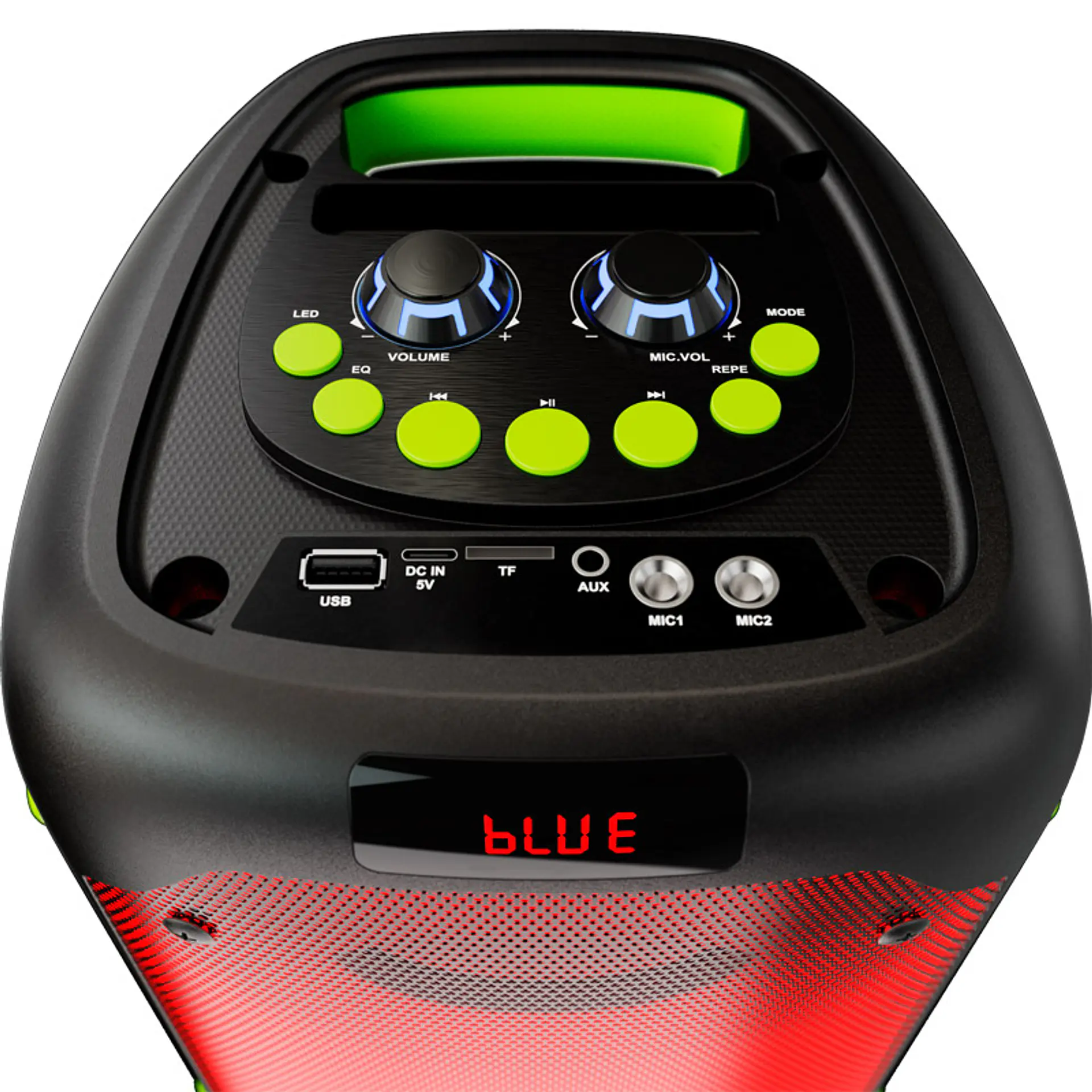 Parlante para karaoke Klip Xtreme BoomFire KLS-100 80 W RMS con micrófono y luces LED - Negro por mayor 3