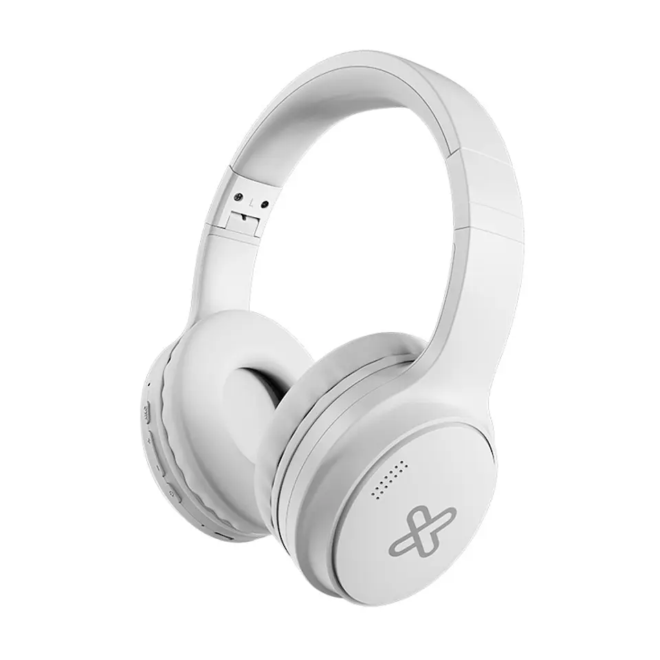 Audífonos Bluetooth Klip Xtreme Escape KNH-300WH con ANC, diseño plegable y carga USB-C - Blanco por mayor 1