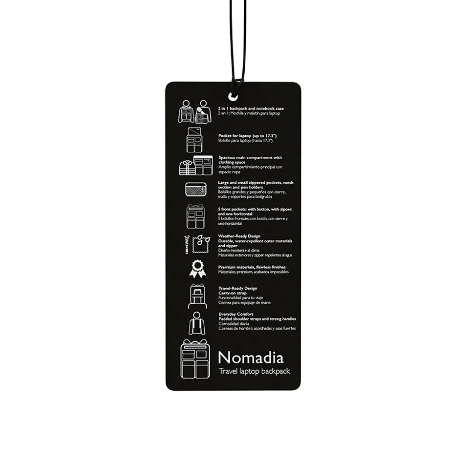 Mochila de viaje para notebook Klip Xtreme Nomadia KNB-775 17,3″ café por mayor 4
