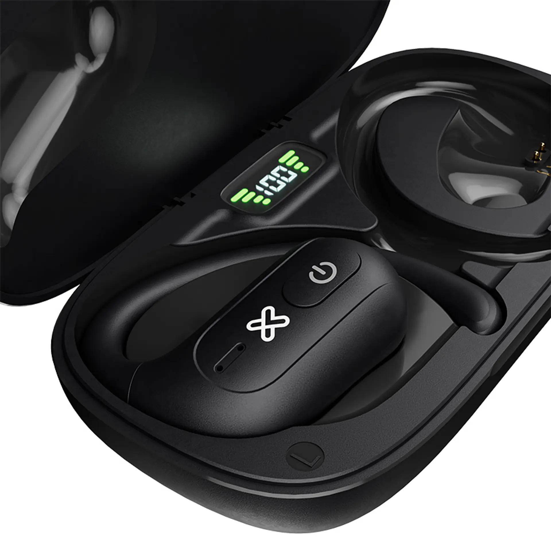 Audífonos open-ear Klip Xtreme Openbuds KOE-250BK Bluetooth con ganchos y micrófono ENC - Negro por mayor 2