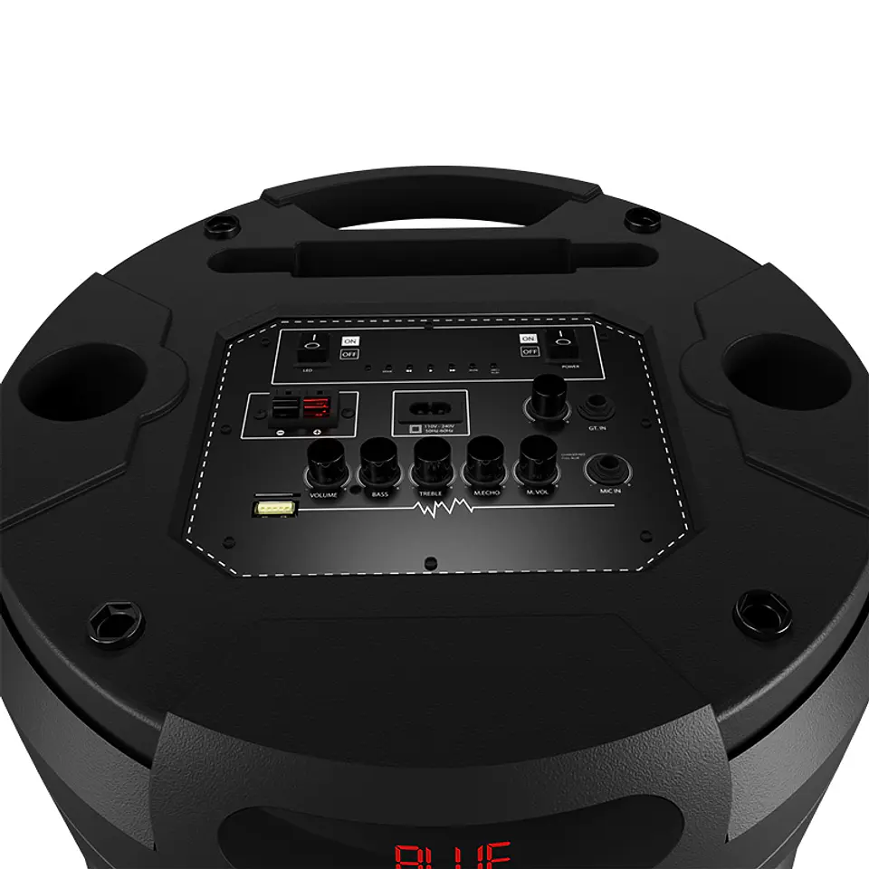 Parlante para karaoke Klip Xtreme MagBlaster Pro KLS-890 200 W RMS con 2 woofers de 12 pulgadas - Negro por mayor 3