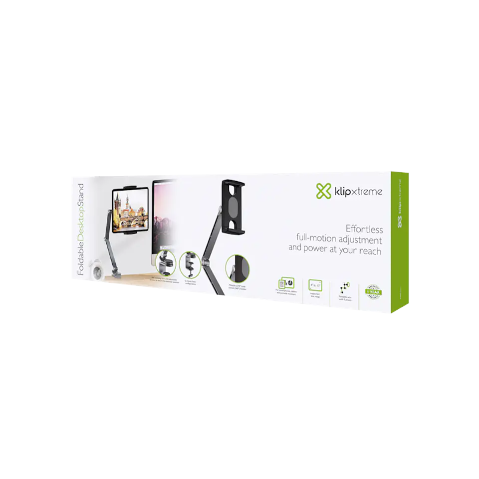 Soporte de escritorio para tablet y celular Klip Xtreme KMM-100 4–13″ por mayor 3