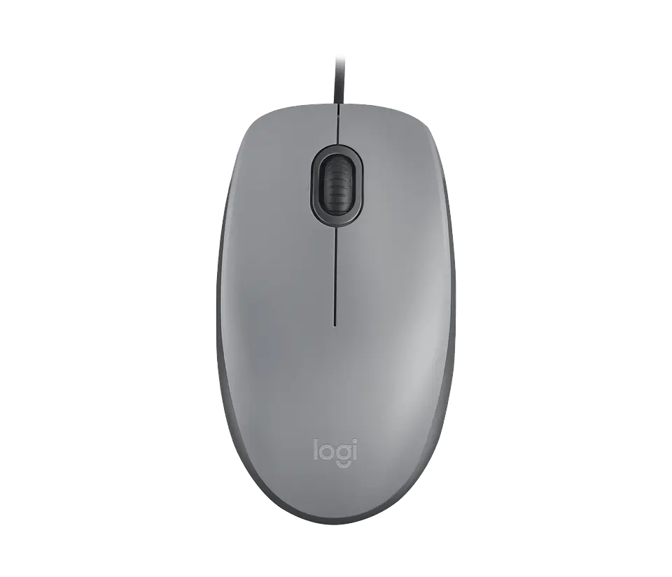 Mouse con cable Logitech M110 Silent gris medio por mayor 1