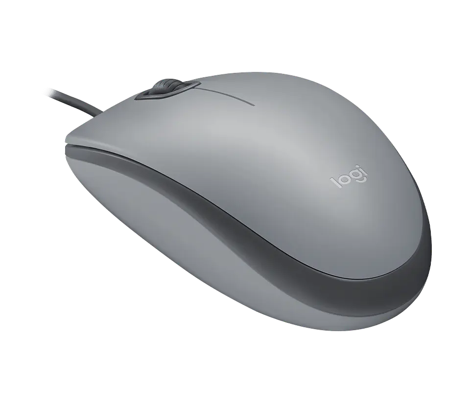 Mouse con cable Logitech M110 Silent gris medio por mayor 2