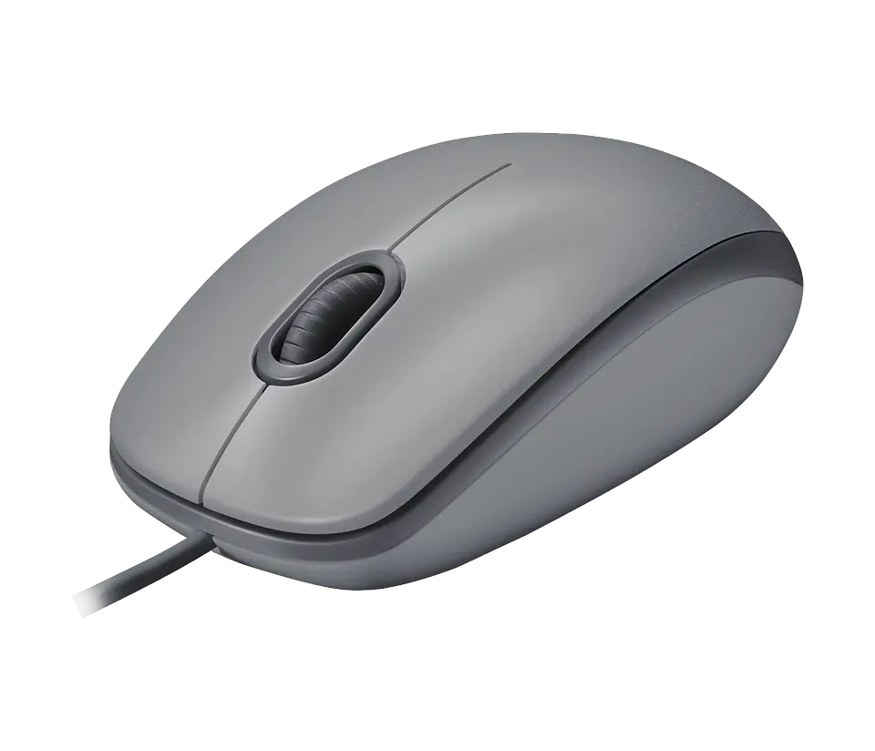 Mouse con cable Logitech M110 Silent gris medio por mayor 3