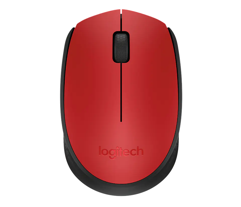 Mouse inalámbrico Logitech M170 rojo/negro por mayor 1