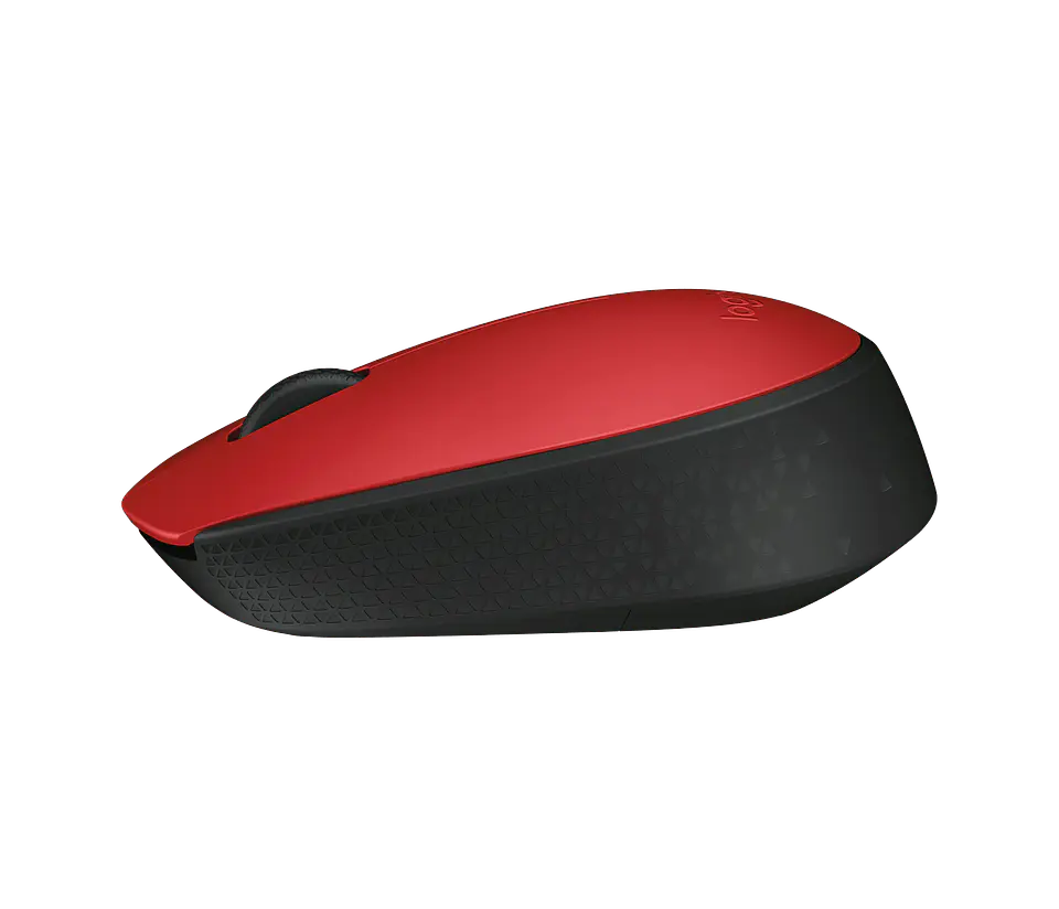 Mouse inalámbrico Logitech M170 rojo/negro por mayor 3