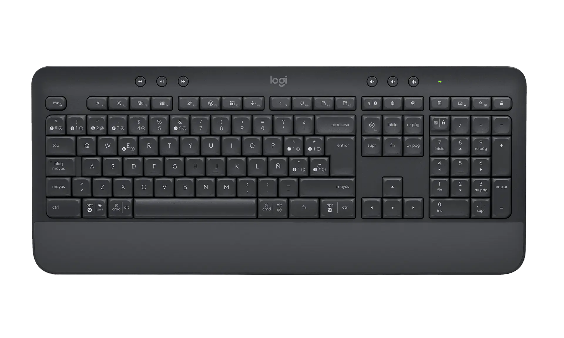 Teclado Logitech Signature K650 inalámbrico español grafito por mayor 1
