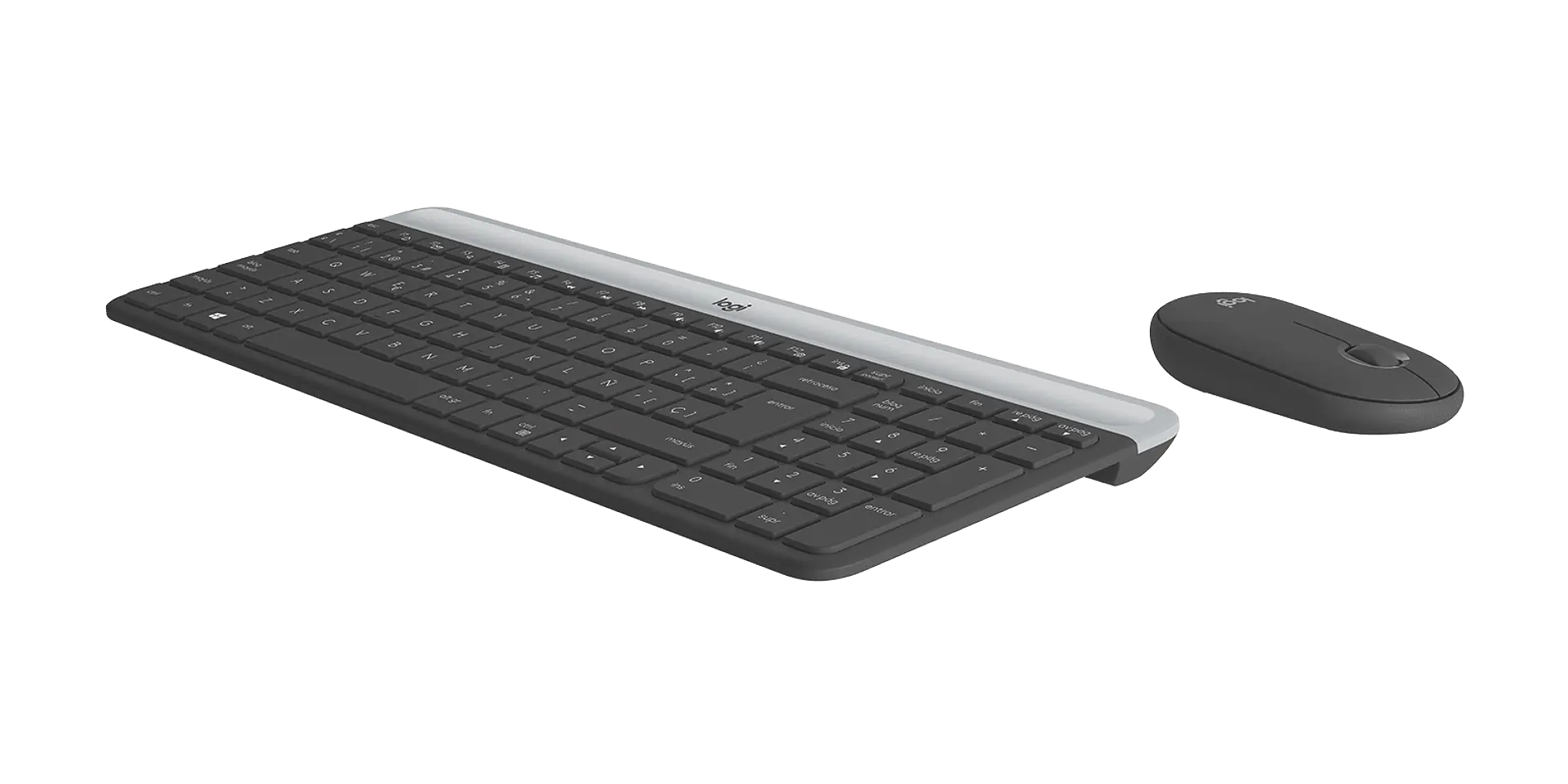 Combo teclado y mouse Logitech MK470 Slim español grafito por mayor 2