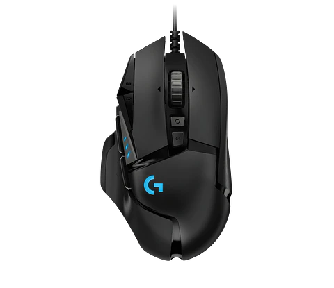 Mouse gamer con cable Logitech G502 HERO negro por mayor