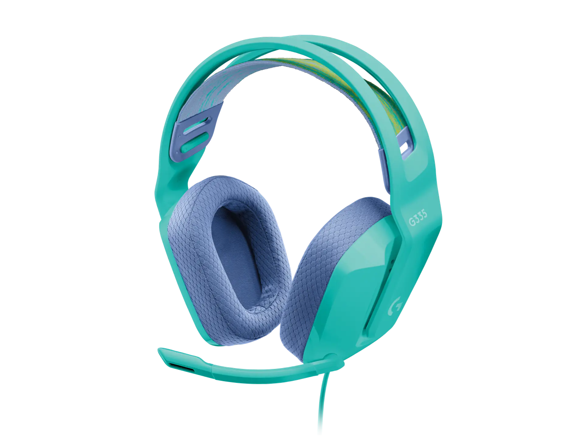 Audífonos Gamer Logitech G335 3,5 mm Menta por mayor 1