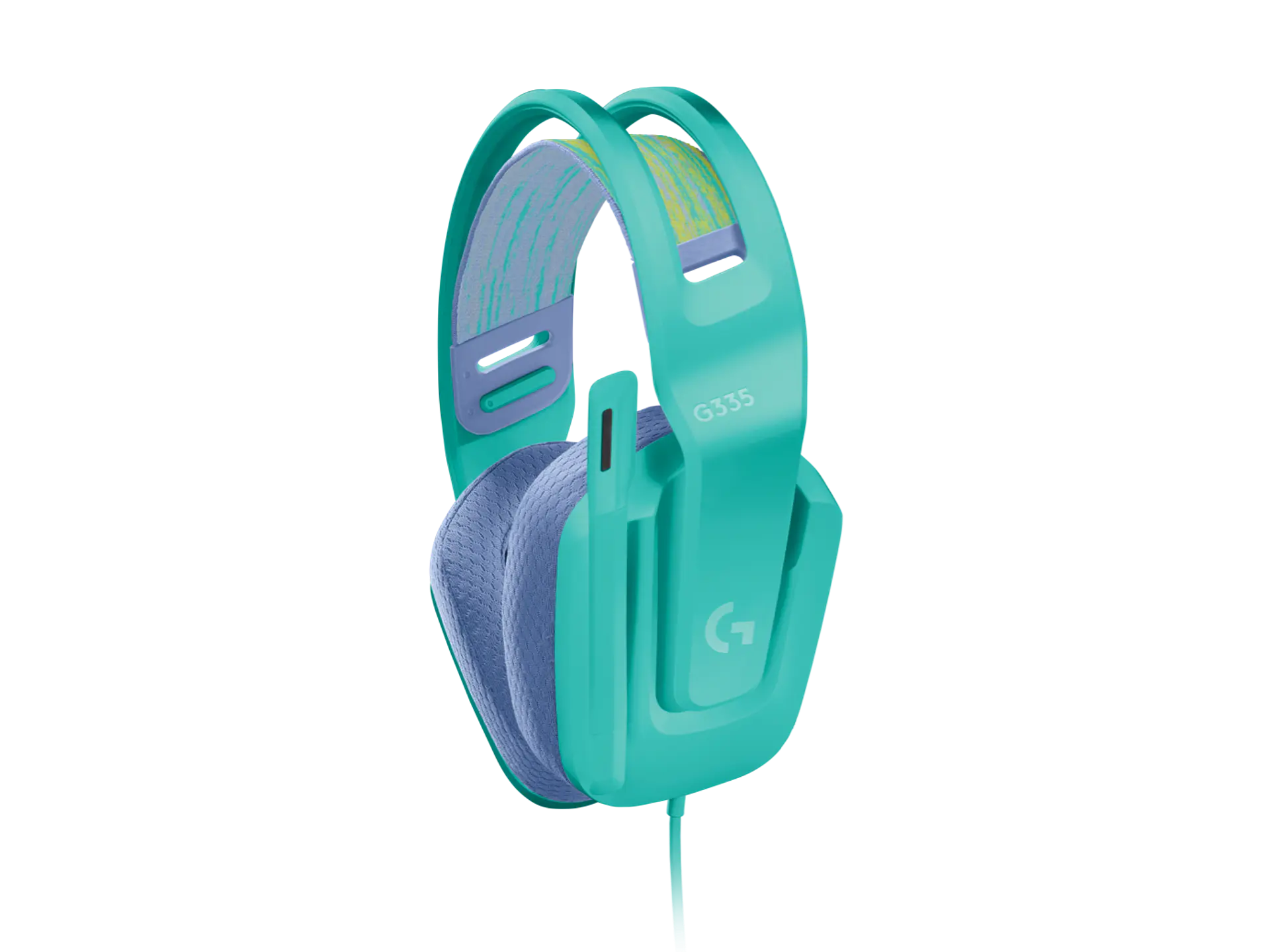 Audífonos Gamer Logitech G335 3,5 mm Menta por mayor 2
