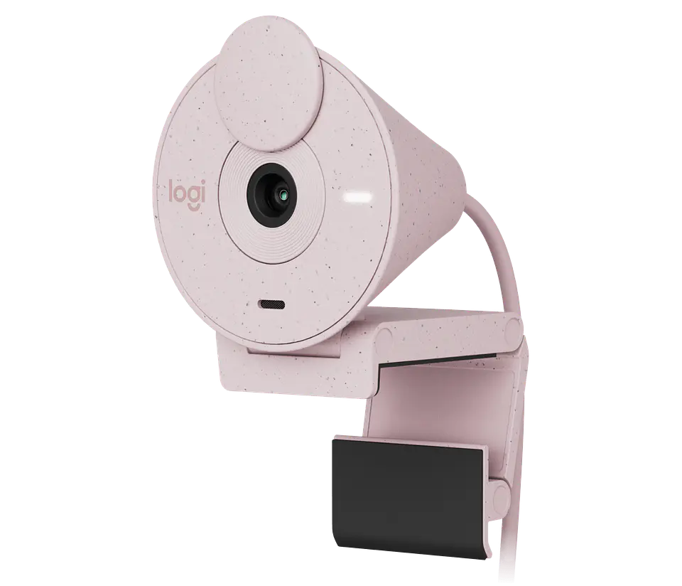Cámara web Logitech Brio 300 Full HD USB-C rosa por mayor 1