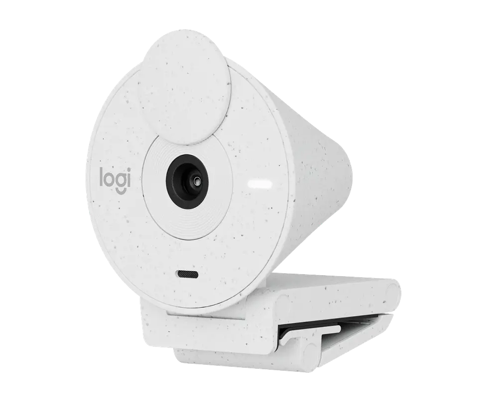 Cámara web Logitech Brio 300 Full HD USB-C blanco crudo por mayor 3