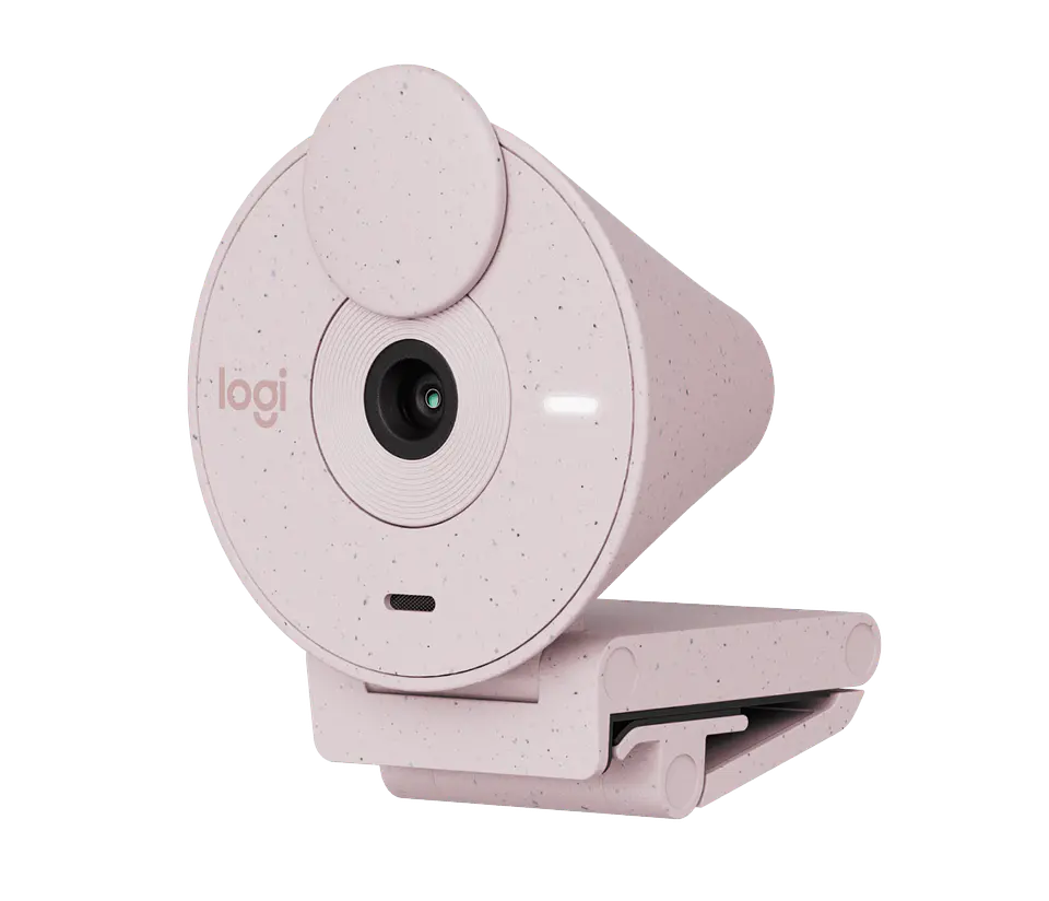 Cámara web Logitech Brio 300 Full HD USB-C rosa por mayor 3