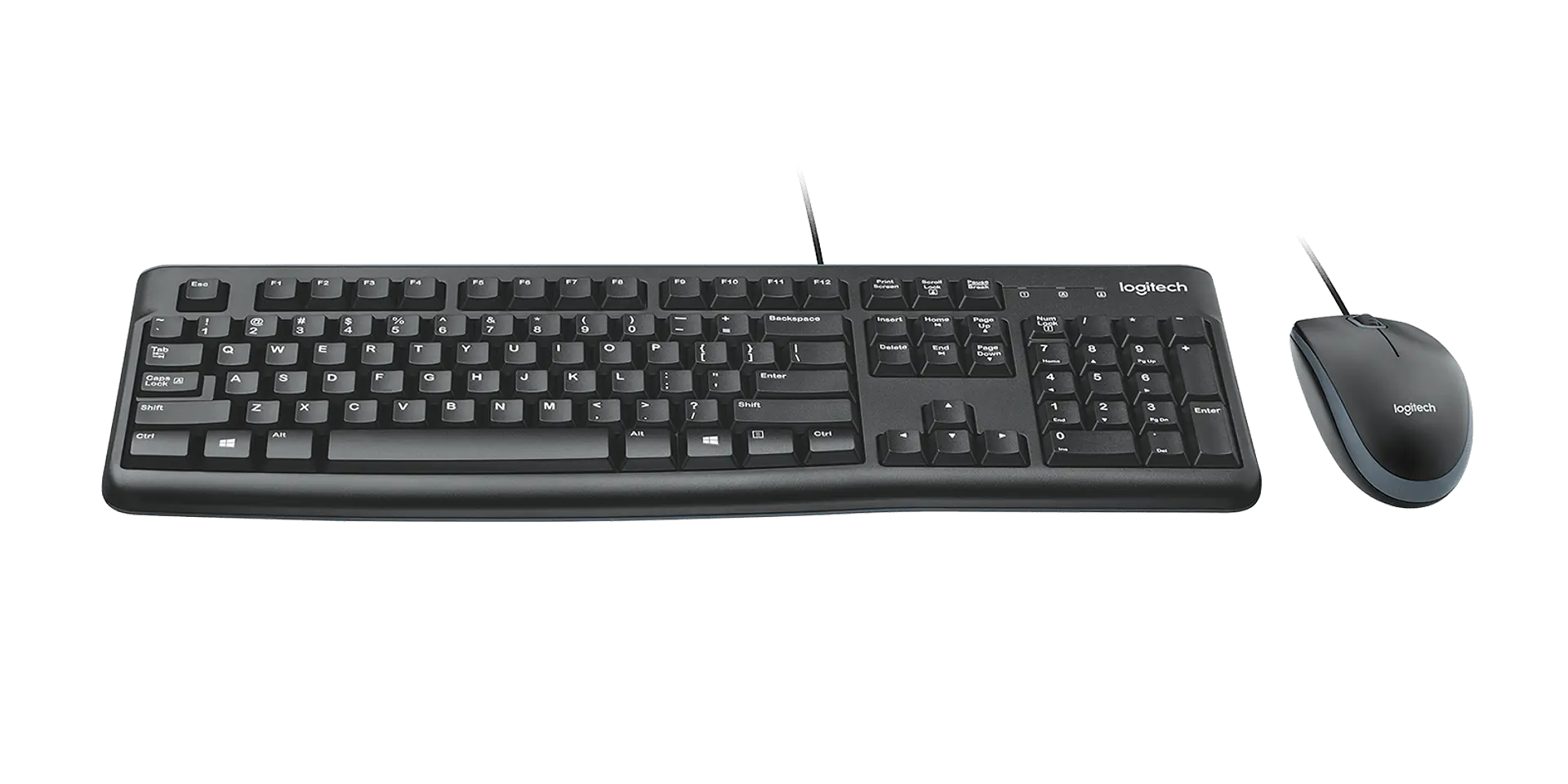 Combo teclado y mouse Logitech MK120 USB español negro por mayor 2