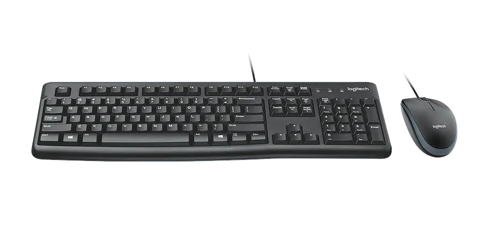Combo teclado y mouse Logitech MK120 USB español negro por mayor 2