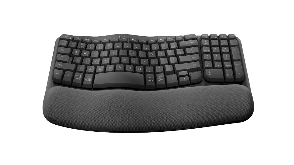 Teclado ergonómico Logitech Wave Keys español grafito por mayor 2