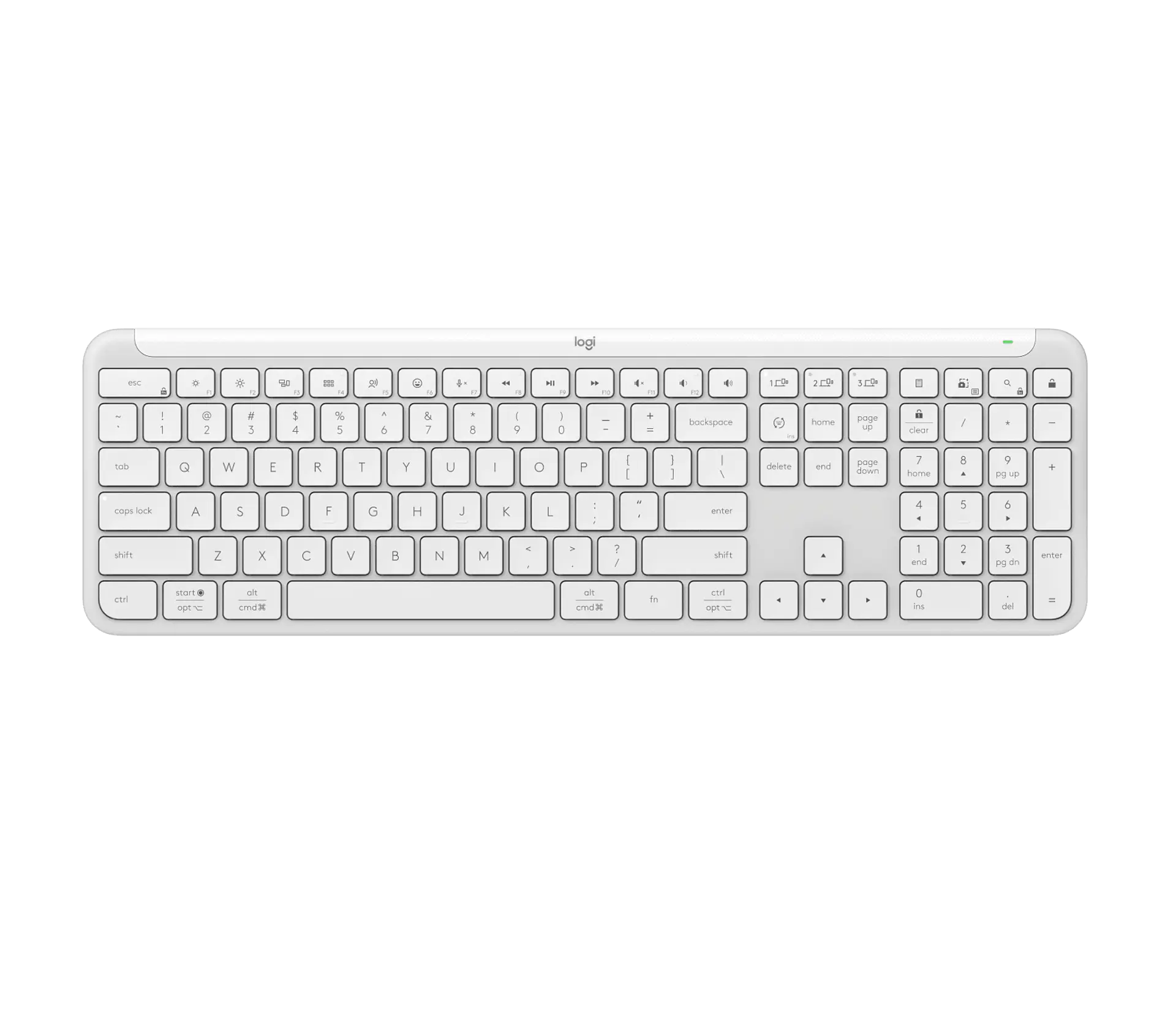 Teclado Logitech Signature Slim K950 español blanco crudo por mayor 1