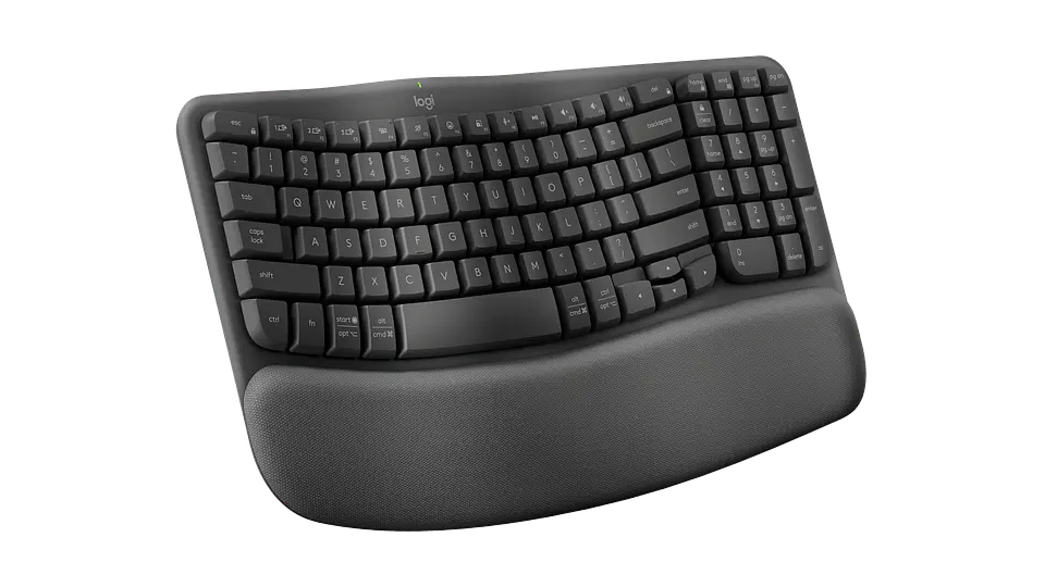 Teclado ergonómico Logitech Wave Keys español grafito por mayor 3